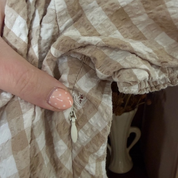 J. Crew Gingham Puff-Sleeve Midi Dress - Picture 7 of 7